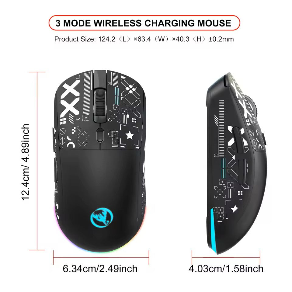 HXSJ T90 Gaming Mouse RGB 3 Modes