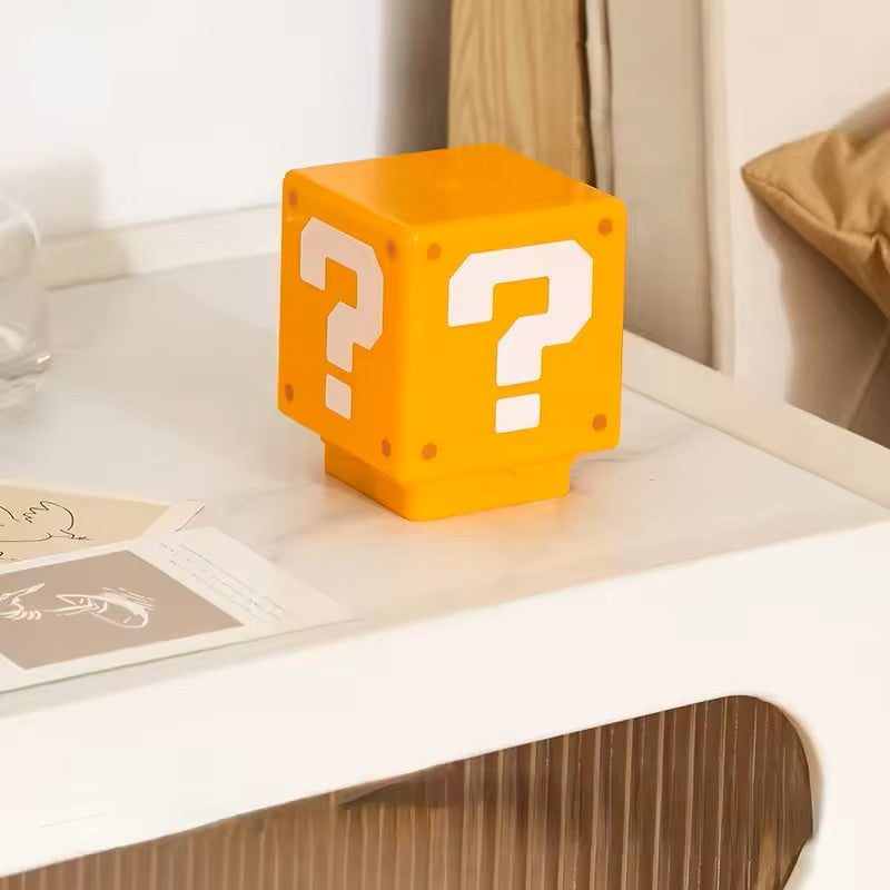 Super Mario Bros Block Creative Night Lamp Push Button