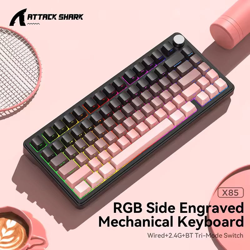 Attack Shark X85 Mechanical Wireless Gaming Keyboard RGB