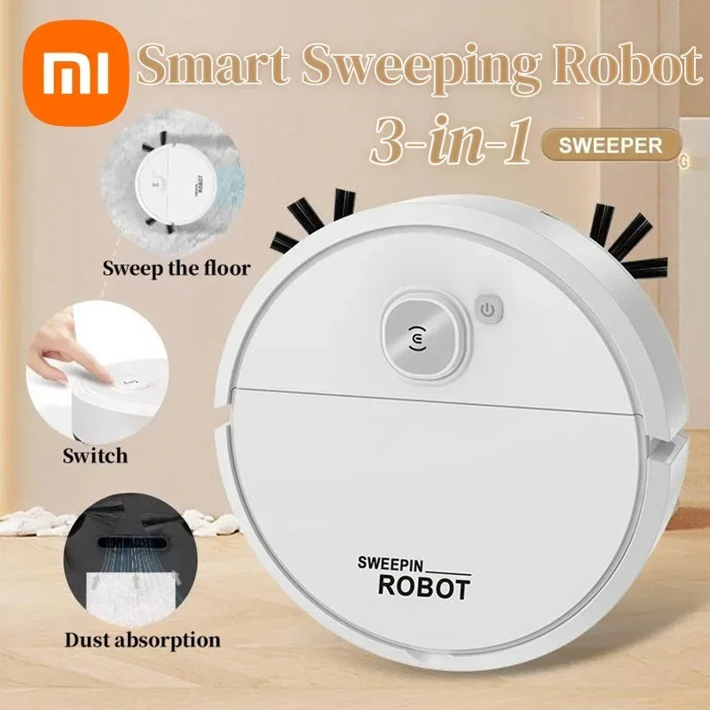 Xiaomi 3 in 1 Smart Sweeping Robot 4000Pa Vacuum Cleaner  Easy To Use Home Cleaning Machine