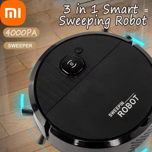 Xiaomi 3 in 1 Smart Sweeping Robot 4000Pa Vacuum Cleaner  Easy To Use Home Cleaning Machine
